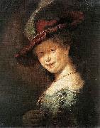 REMBRANDT Harmenszoon van Rijn, Portrait of the Young Saskia